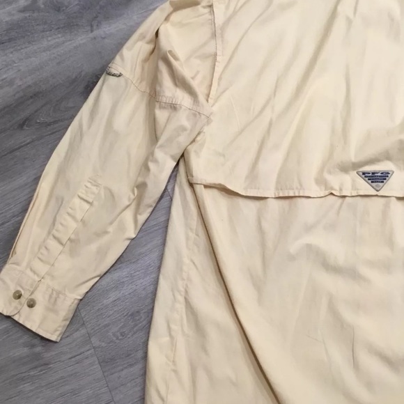 Columbia PFG Mens M Yellow Vented Long sleeve - Picture 8 of 9